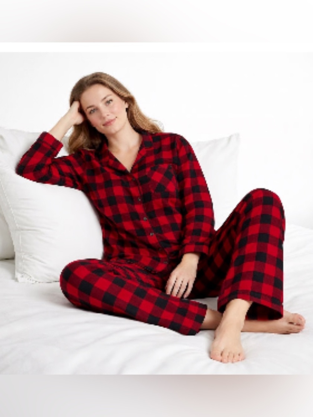 NWT Wondershop Red Buffalo Plaid Flannel Pajama Set – Women’s XXL
